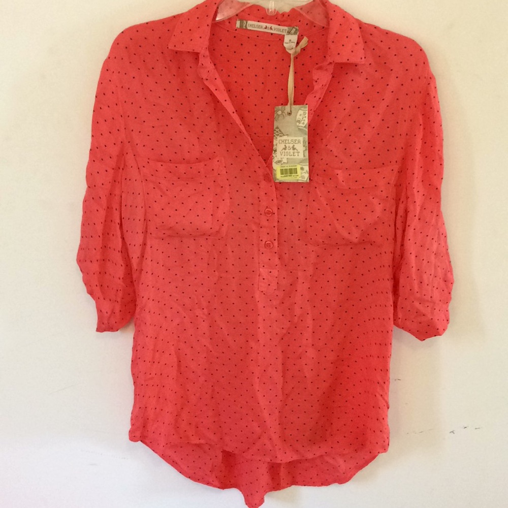 Anthropologie Chelsea and violet dress shirt